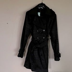 NEW- Black dress coat size large from Maurice’s